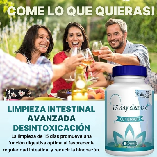 Suplemento Desintoxicante Intestinal 15 D Cleanse 🥰