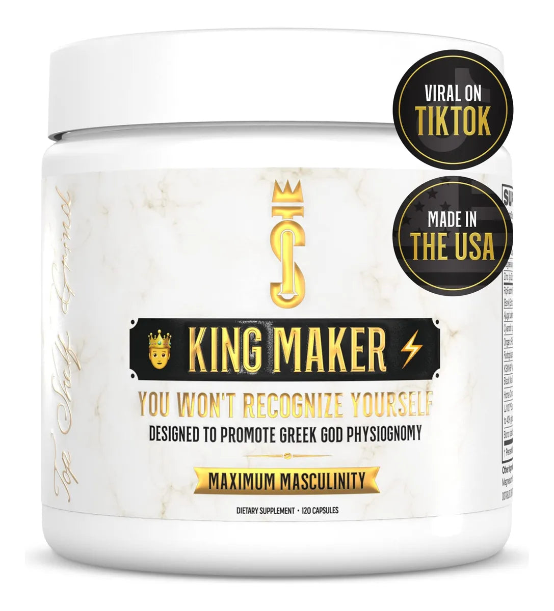 Suplemento 🤴 KING M4KER Suplemento de 120 Cápsulas⚡