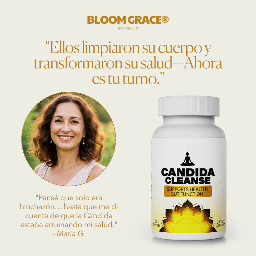Suplemento Candida Cleanse® Cápsulas que reducen antojos, hinchazón y fatiga❤️