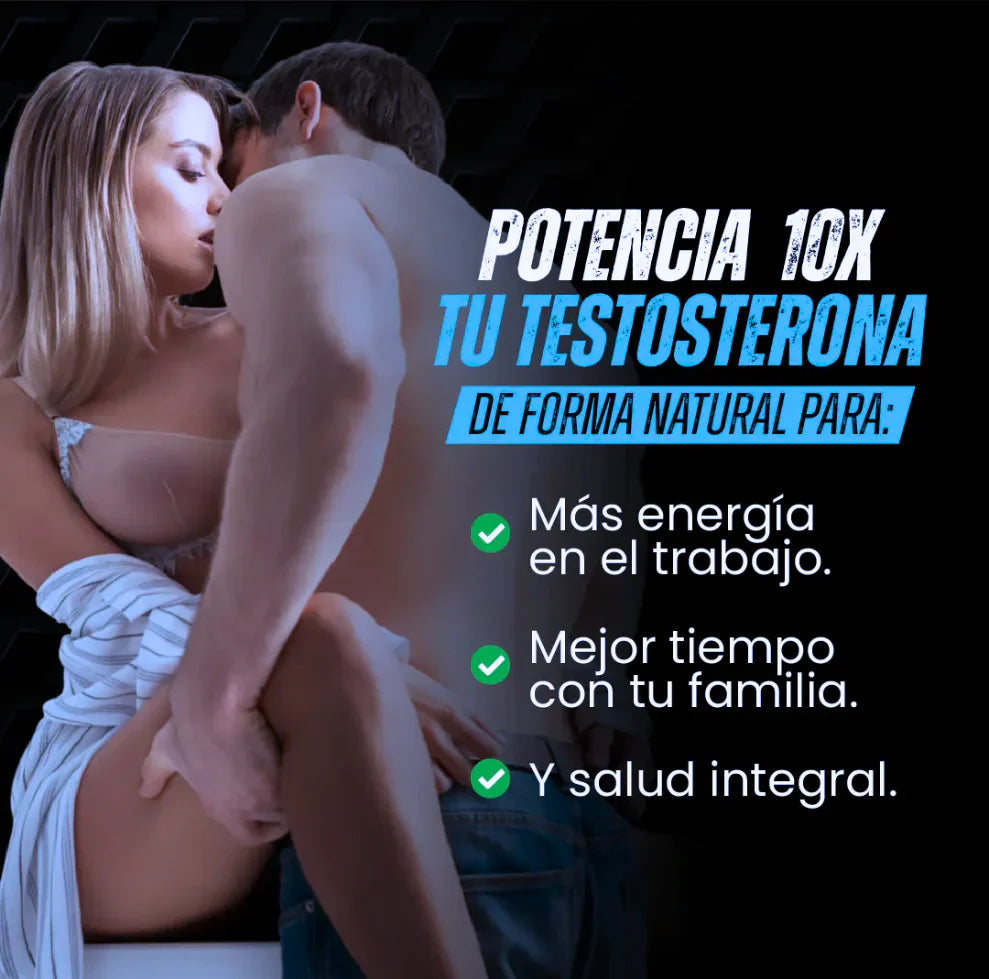 Suplemento Testo Power (30 caps) para aumentar tu rendimiento🥵